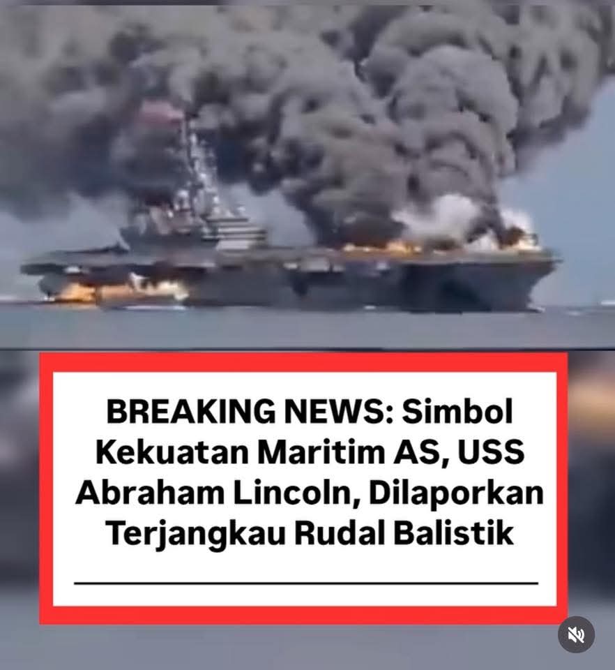 Dulu dipuja sebagai benteng terapung yang tak terkalahkan, kini USS Abraham Lincoln berada dalam bidikan presisi. Hanya butuh empat hantaman rudal balistik untuk mengubah simbol kekuatan menjadi puing sejarah.

Dunia terperangah melihat bagaimana aset triliunan dolar bisa