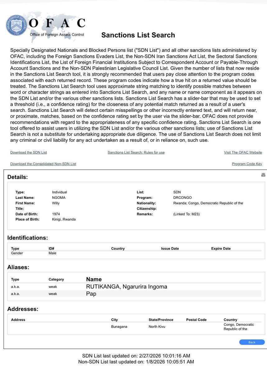 RiseUpAfricans's tweet image. U.S. sanctions list a #Rwandan-born man RUTIKANGA NGARURIRA INGOMA aka Willy Ngoma:
Born in Rwanda, 
Speaking for #M23 in Congo🤔.

Make it make sense,
If this is a Congolese struggle, why is its public face not Congolese? 
 #stopgenocide #JusticeForDRC @VP @SecRubio #stopkagame