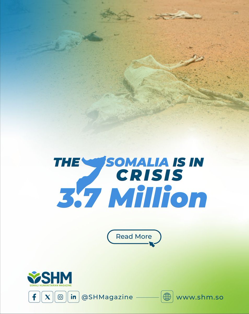 The Somalia is in calling, Only 43% of the humanitarian response plan is funded. 6.5 million people need urgent help  but aid agencies can reach just 2.8 million. That leaves 3.7 million Somalis without consistent assistance.

👉 Read the full report: rebrand.ly/somalias-droug…