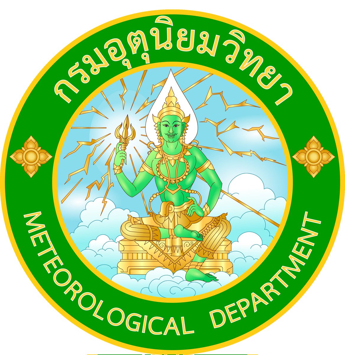 tmdthai2's tweet photo. กรมอุตุนิยมวิทยามีโลโก้2แบบค่ะ⚡️
1.แบบทางการ ซึ่งเป็นตราพระอินทร์ ซึ่งกรมศิลปากรได้ปรับปรุงให้มีความสดใสมากขึ้น
2.แบบกึ่งทางการ เป็นตัวอักษรย่อภาษาอังกฤษ TMD สำหรับใช้ในงานโซเชียลมีเดียและงานนานาชาติ https://t.co/RnbT4RnThS