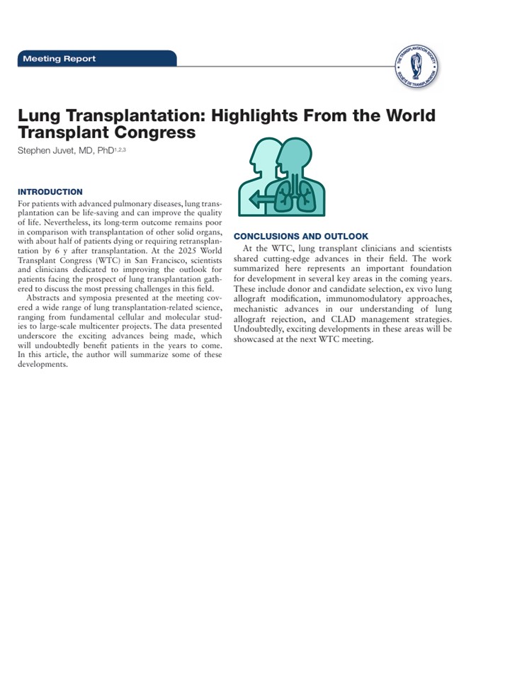 Transplantation tweet media