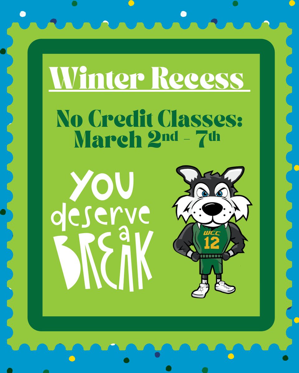 What are your plans during this break? Let us know! :) 

#CommentBelow #WCCSDA #WinterRecess