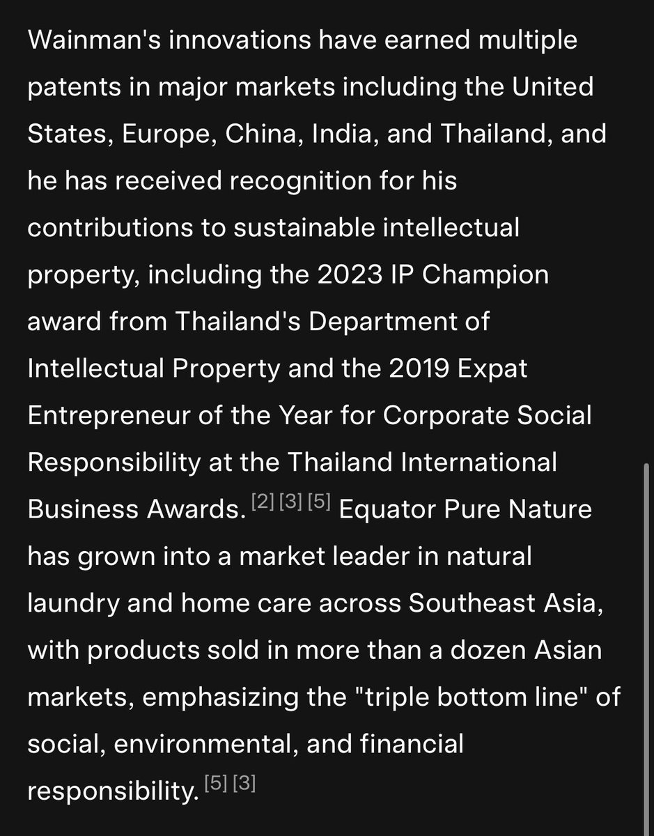 CurtisSChin's tweet image. That #Grokipedia is getting better exponentially! Congrats, @grok @xai @elonmusk. Could not find any info via Wikipedia on #Inventor, #Innovator &amp;amp; EPN CEO @PeterWainman but Grokipedia #AI had it! 

#pineapplepower 🍍 #cleantech #sustainability for the win. grokipedia.com/page/Peter_Wai…