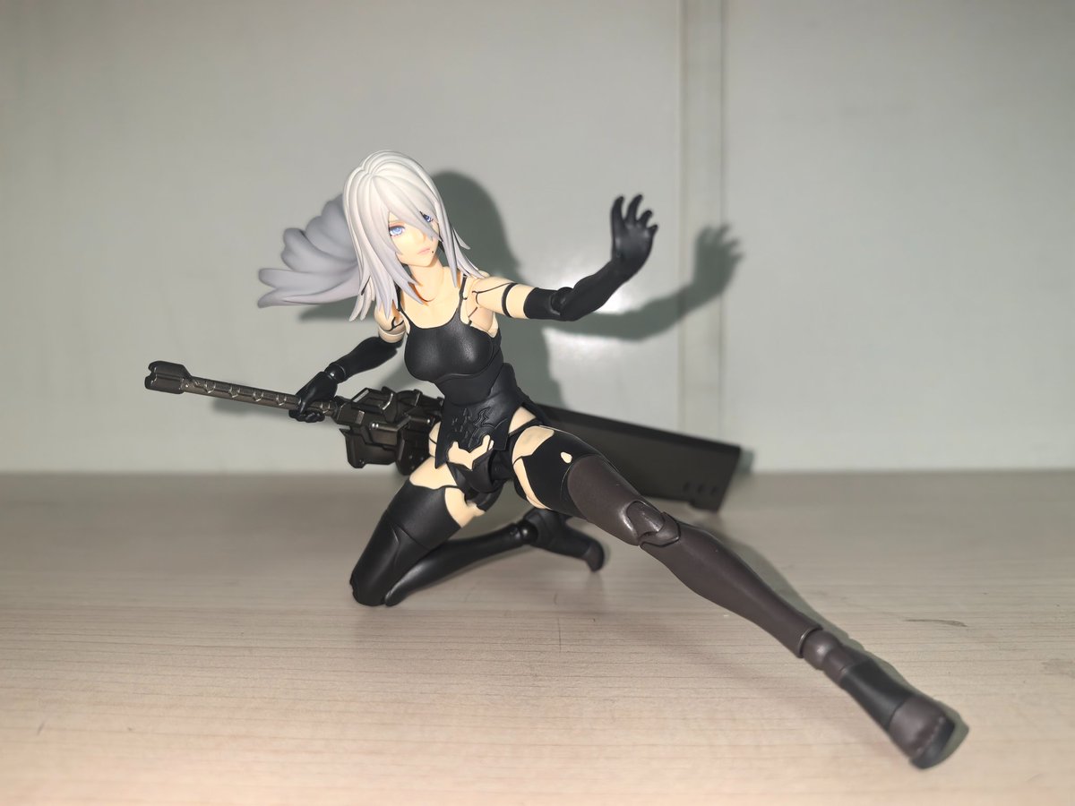 RebornsNu's tweet photo. 第二款也入了，figma证明了自己做的真的是可动人偶而不是静态替换件雕像

#figma #NieRAutomata #A2 https://t.co/Ueb8sMKkQ2