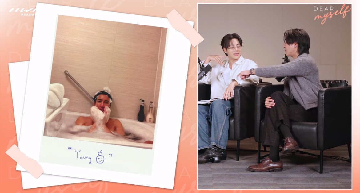 YILOVEY's tweet photo. Picture of one another that you took. 

🪐P’Earth gave me birthday present. The biggest one is the business class ticket to Japan. I paid for the hotel. That day P’Earth asked me to come in and take a picture for him. This is the photo that I took by myself. I like this photo because no matter how old he is. Whatever he has been through. At the end of the day, he is still a kid, he still young at heart. In this photo he is the cutest that I have ever seen. 
🌎 Thank you na. 
🪐he still himself. 

 #DearMyselfxEarthMix #เอิร์ทมิกซ์ #EarthMix #Earthpirapat #mixxiw