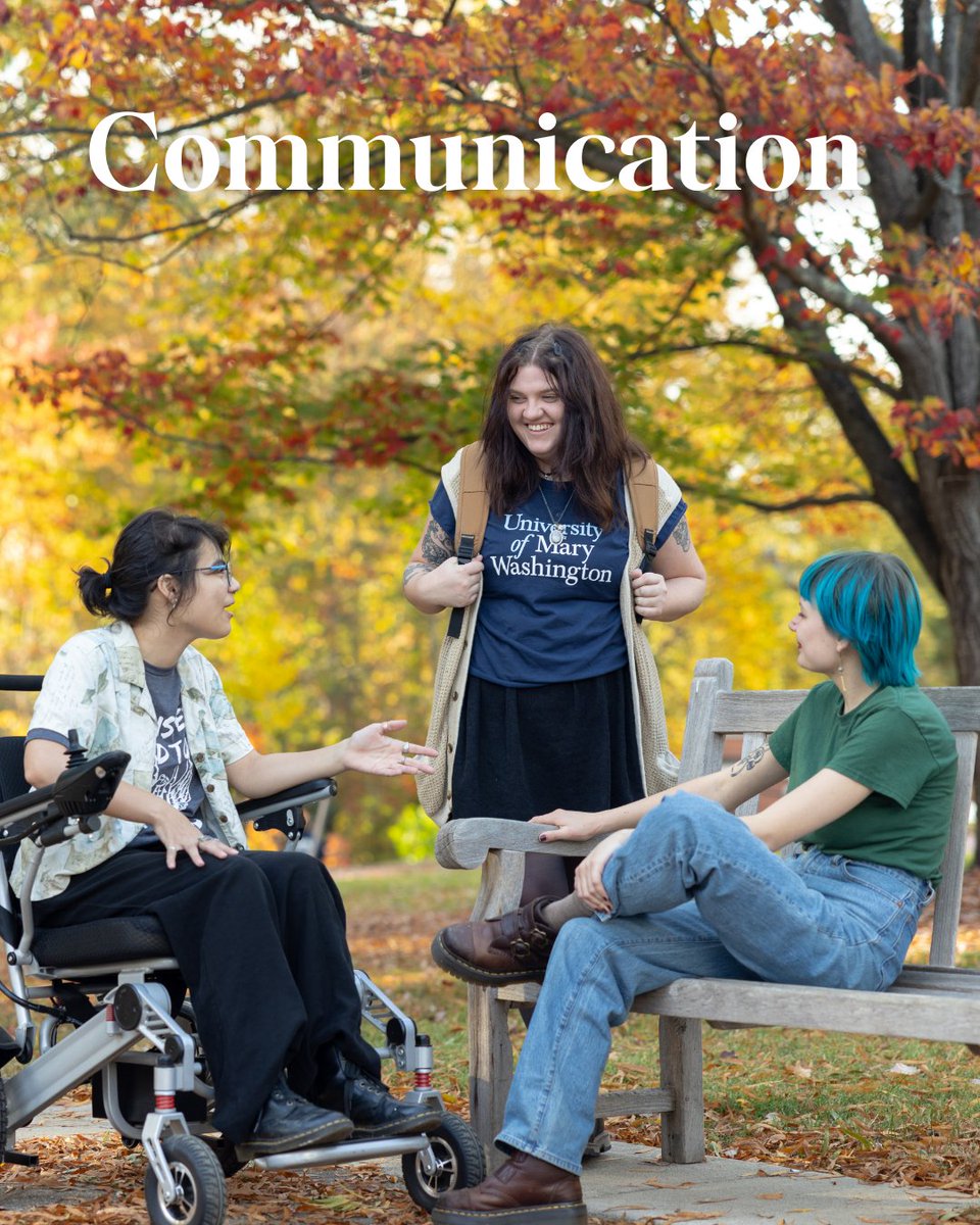 UMW_CCPD's tweet photo. 🦅💬 Strong communication is everything. It’s how ideas spread, teams thrive and leaders grow. On campus and in your professional growth opportunities, every convo is a chance to sharpen your voice and make it heard for your #LifeAfterMW. 🎙️✨ https://t.co/JPw6ioqzcs