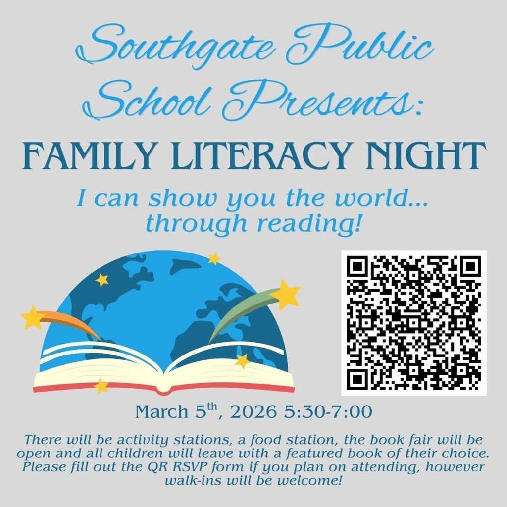 Please remember to sign up for Family Literacy Night! It will be taking place Thursday, March 5th, 5:30-7!  The Campbell County Library book van will be there and food will be provided. We look forward to hosting you to celebrate reading and books!