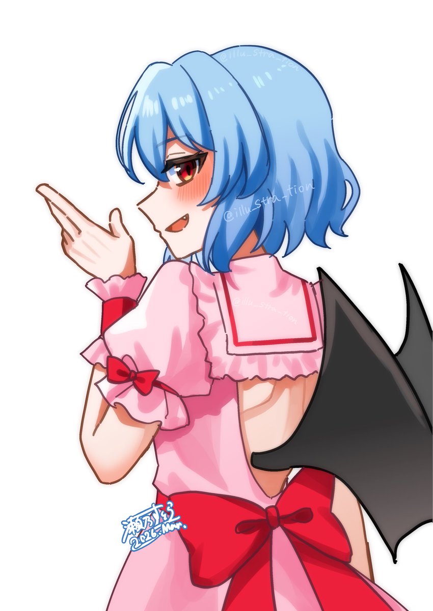 #レミリア・スカーレット　#東方project
謎ポーズなおぜう様🦇
