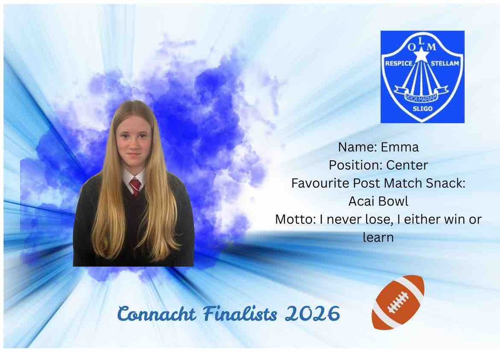 MercySligo's tweet photo. More player profiles of our fab U14 Rugby Team finalists... #skill #scil #hardwork #obairdhian. #nevergiveup #nágéilllgodeo @CeistTrust https://t.co/nx6OhTfKL0