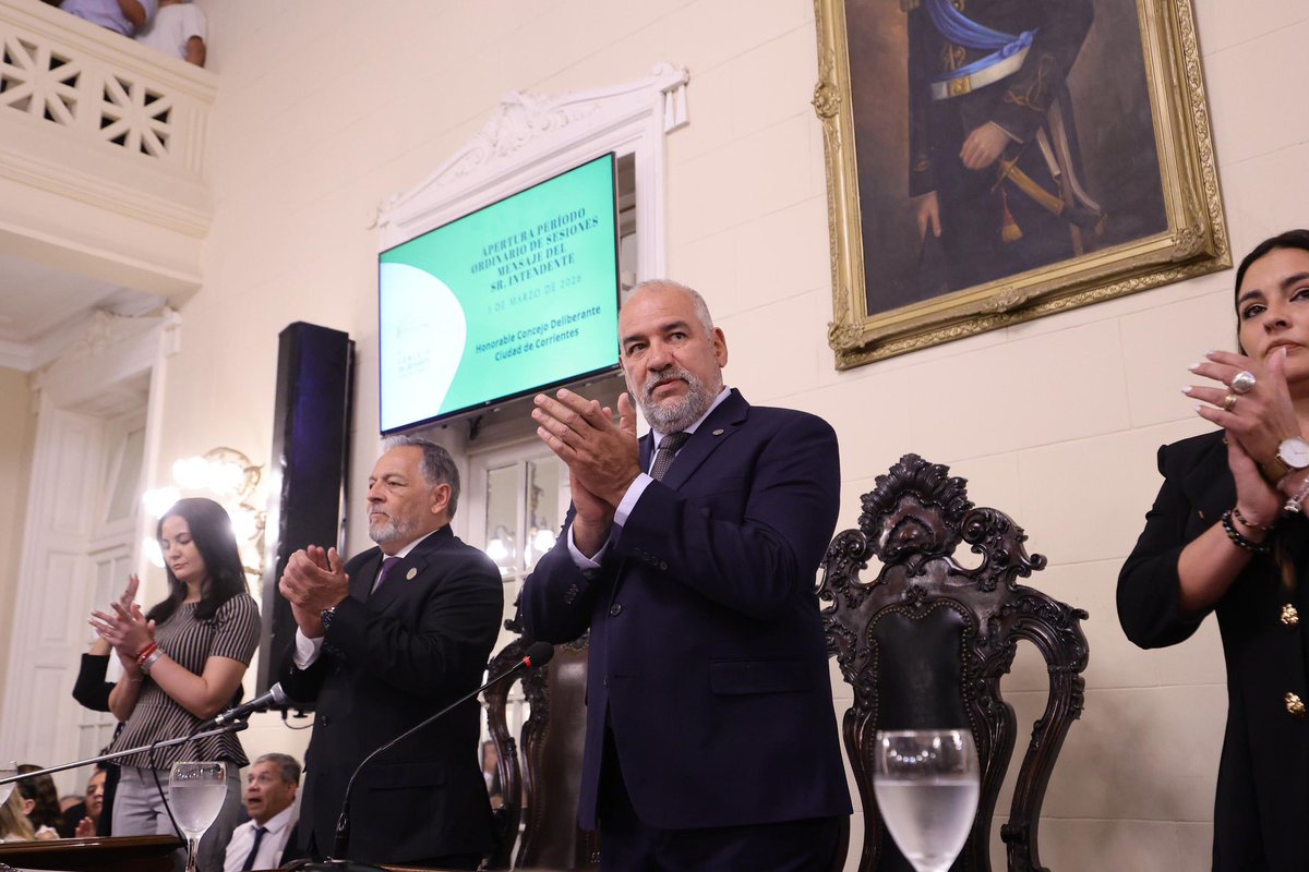 florojedaok's tweet photo. Arrancamos un nuevo año legislativo 🏛️
Participamos de la Apertura de Sesiones Ordinarias 2026 con el mensaje del Intendente @claudiopolich: Corrientes no se transforma sola. https://t.co/IQ8XYYX6aq