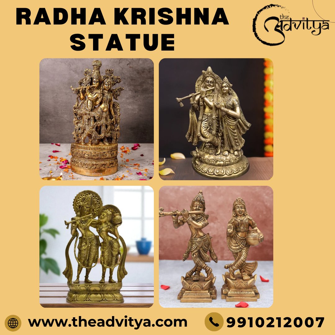 theadvityabrass's tweet image. Bring home divine love and harmony with a beautifully crafted Radha Krishna statue. Visit Now: theadvitya.com/collections/ra…

#RadhaKrishnaStatue #RamDarbar #BuddhaStatue #GaneshIdol #KrishnaIdol #LordKrishnaIdols #HanumanStatue #KrishnaStatue