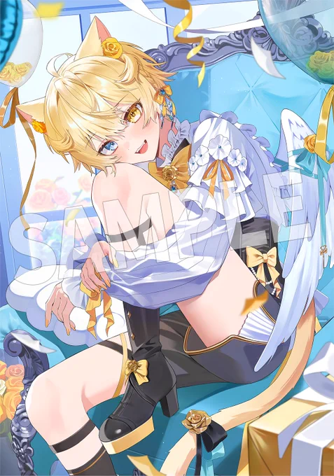 re;BON所属 猫乃にゃたさん()のお誕生日記念グッズのイラストを担当させていただきました! 大変遅くなりましたが、お誕生日おめでとうございます!