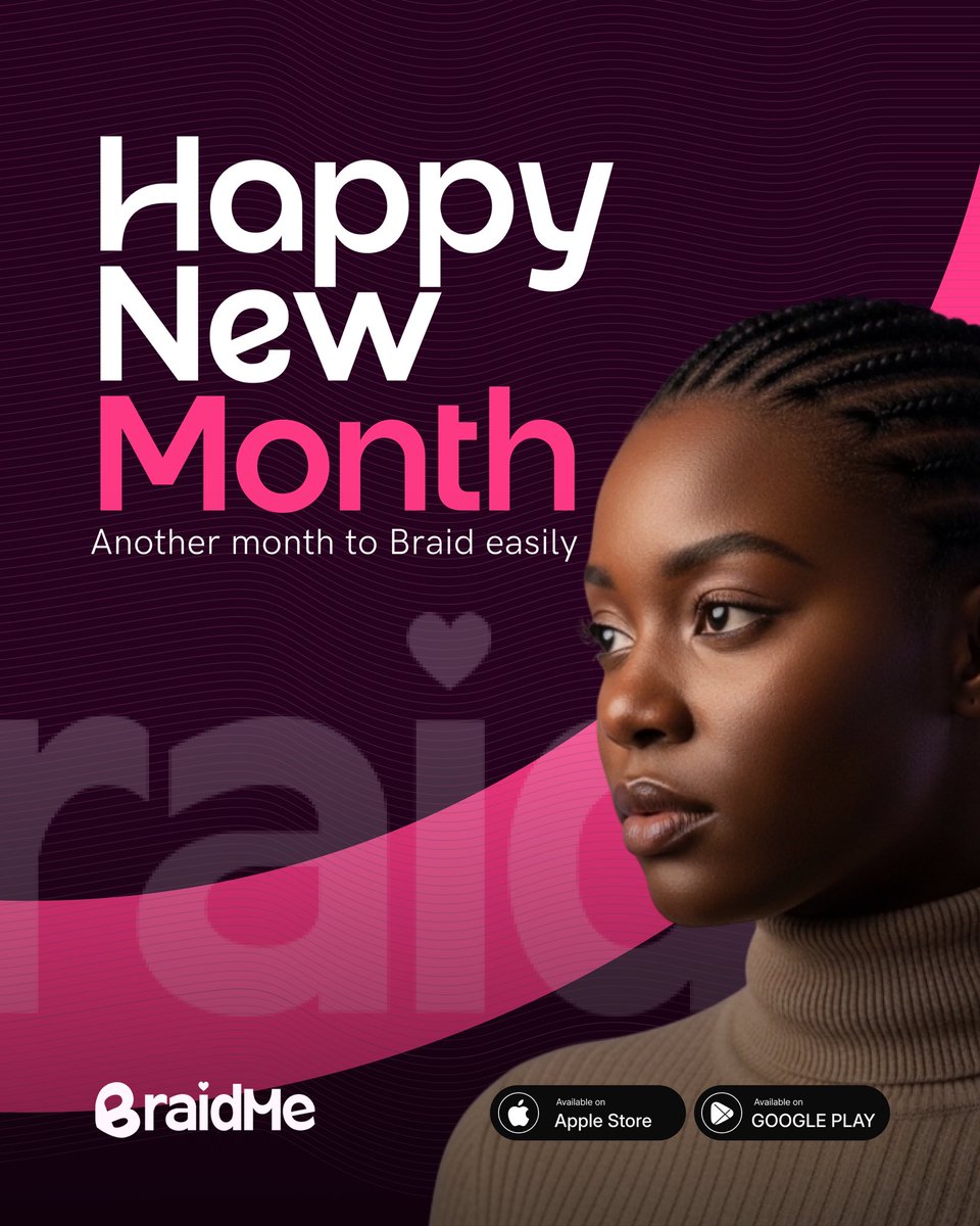 BraidMeofficial's tweet photo. New month, new goals, new look.

Start it prepared. Book your braids or makeup early, skip the stress, and step into every room confident.

Plan your glow with BraidMe.

#Iran #الجبيل #braids #MondayMotivation https://t.co/V6GpUvtSjB