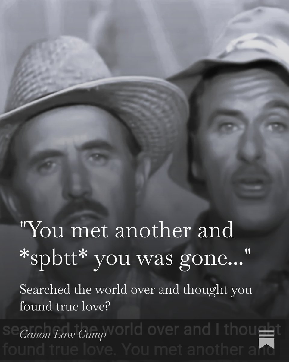 🪕🎸"You met another and *spbtt* you was gone..." canonlawcamp.substack.com/p/you-met-anot…  ~ 
#abandonment #spousal_abandonment #annulment #canonlaw #canon_law #somethingscanonlawcantfix