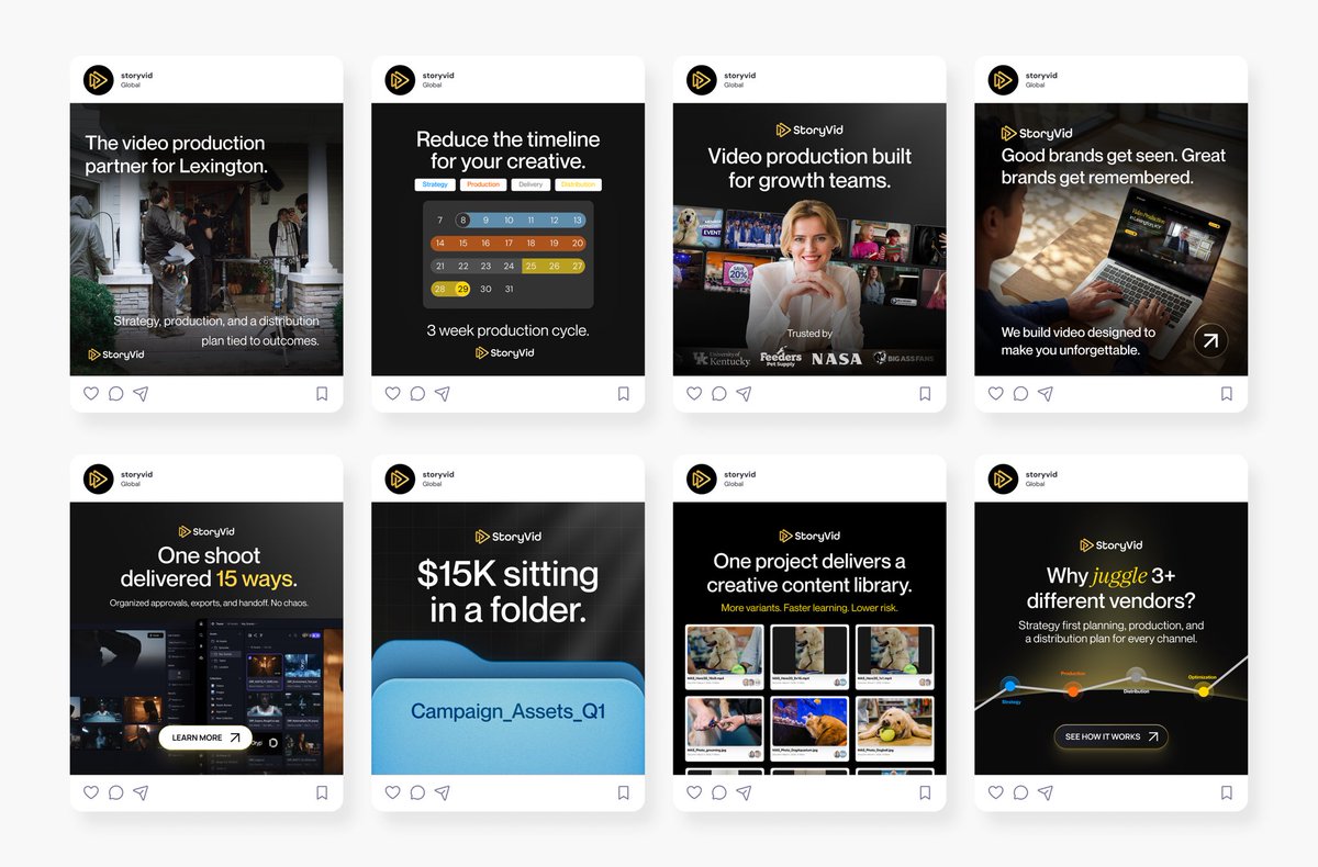 miraclendem's tweet photo. Some ads from a recent project I designed for storyvid 🚀 https://t.co/C0QslMr8Aq