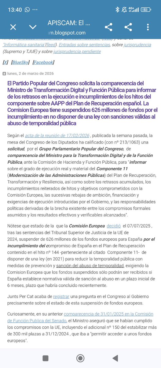 PAFP - PLATAFORMA D'AFECTATS PER LA FUNCIÓ PÚBLICA tweet media