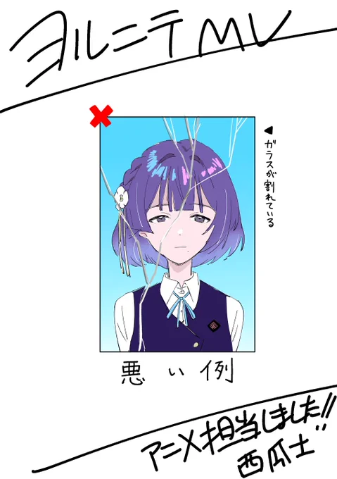 【お知らせ】 学園アイドルマスター秦谷美鈴『ヨルニテ』MV イメージボード、撮影、タテカンのデザイン、それからアニメ何点かお手伝いしました!!大好きなアイマスに携われてほんとうに光栄です!いい曲!