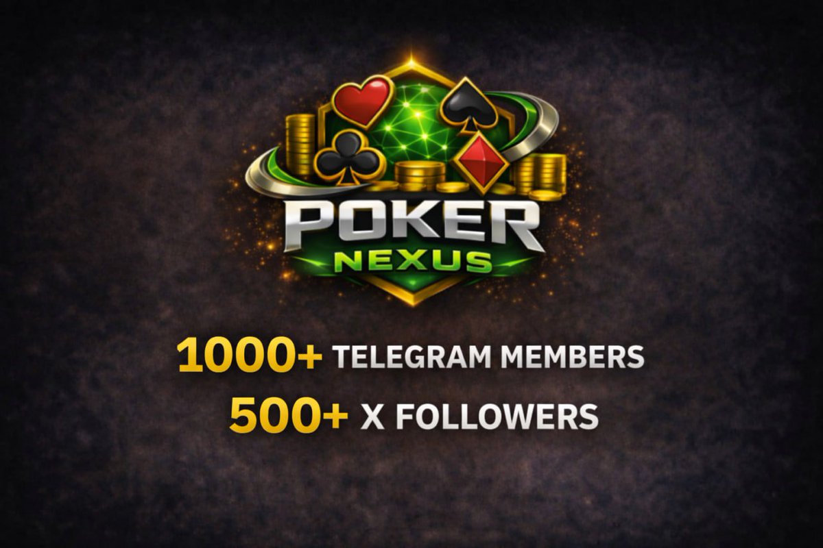 🚀 PokerNexus — 1 month recap (and a HUGE thank you!)

In just one month we’ve grown to 1,000+ members on Telegram and 500+ on X — that’s honestly insane. ❤️

During this time we’ve:
♠️ Hosted 10+ tournaments
🎁 Ran multiple giveaways
🎟 Dropped tickets to bigger events
🤝 Built