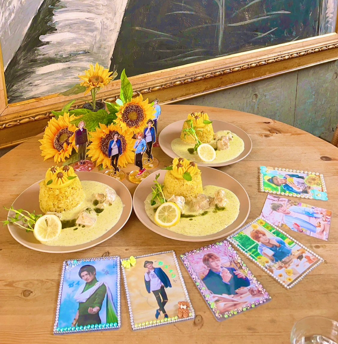 同じカフェで夏はひまわりメニューなんだけど、これもとても良いから