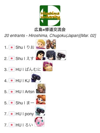 広島大学スマブラサークル tweet media