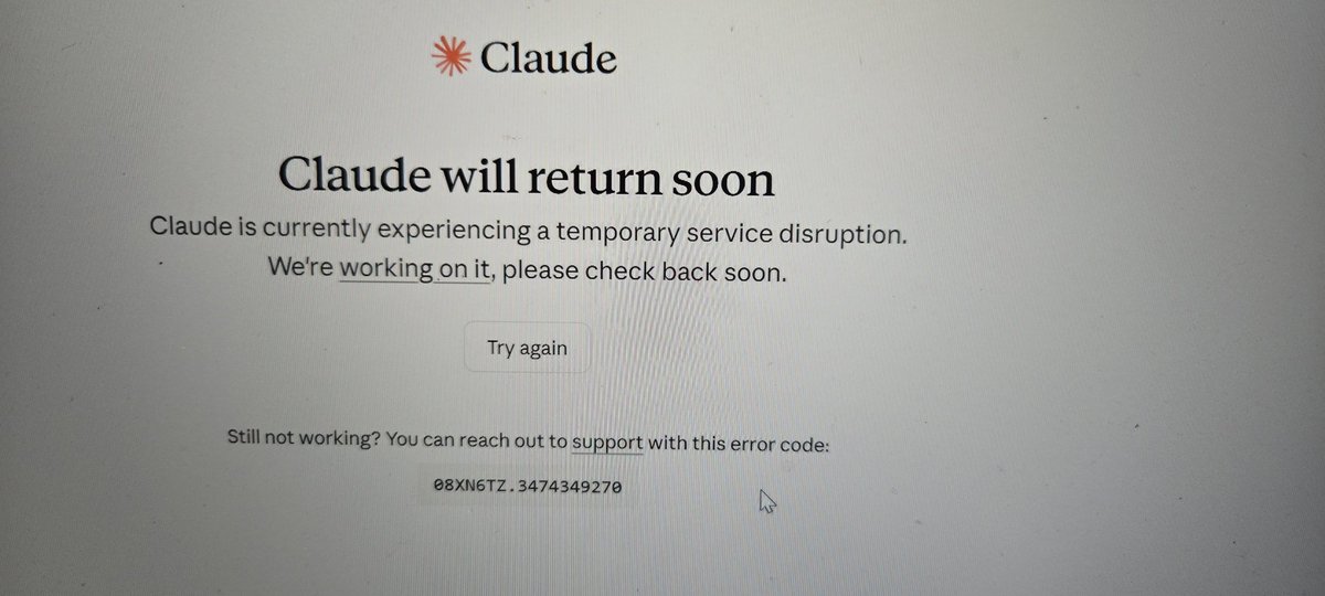ZakhaMeleon's tweet photo. #claudecodeisout#pleasefixthisquick#@borischerny https://t.co/lyrNyEPFcK