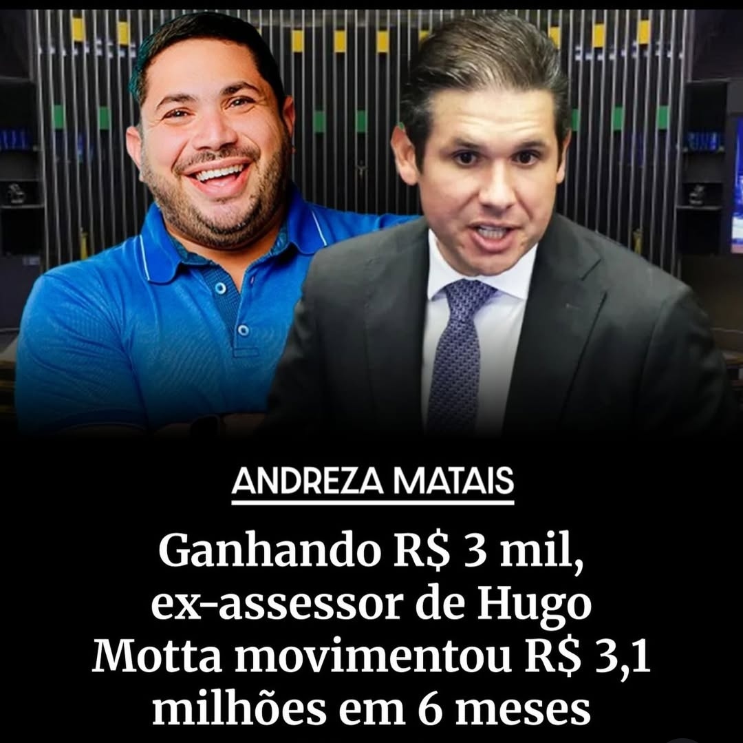 O pior presidente da Câmara de todos os tempos teve um assessor que, em 6 meses, movimentou R$ 3,1 milhões em suas contas bancárias

O montante é incompatível com o salário de R$ 3,3 mil líquidos

E ai, <a href="/HugoMottaPB/">Hugo Motta</a> ?