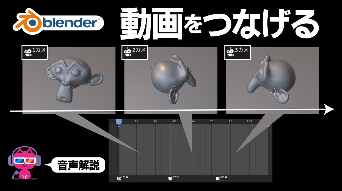 3Dにゃん@書籍【blenderではじめるVFX制作入門】発売 tweet media
