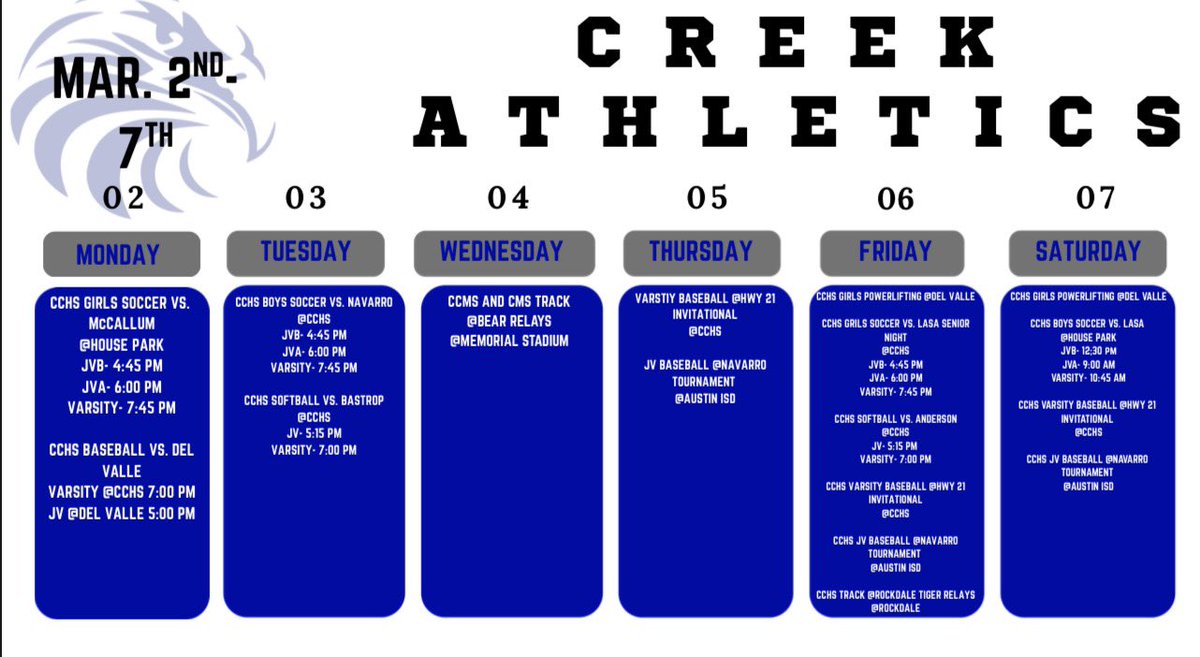 Cedar Creek Athletics tweet media