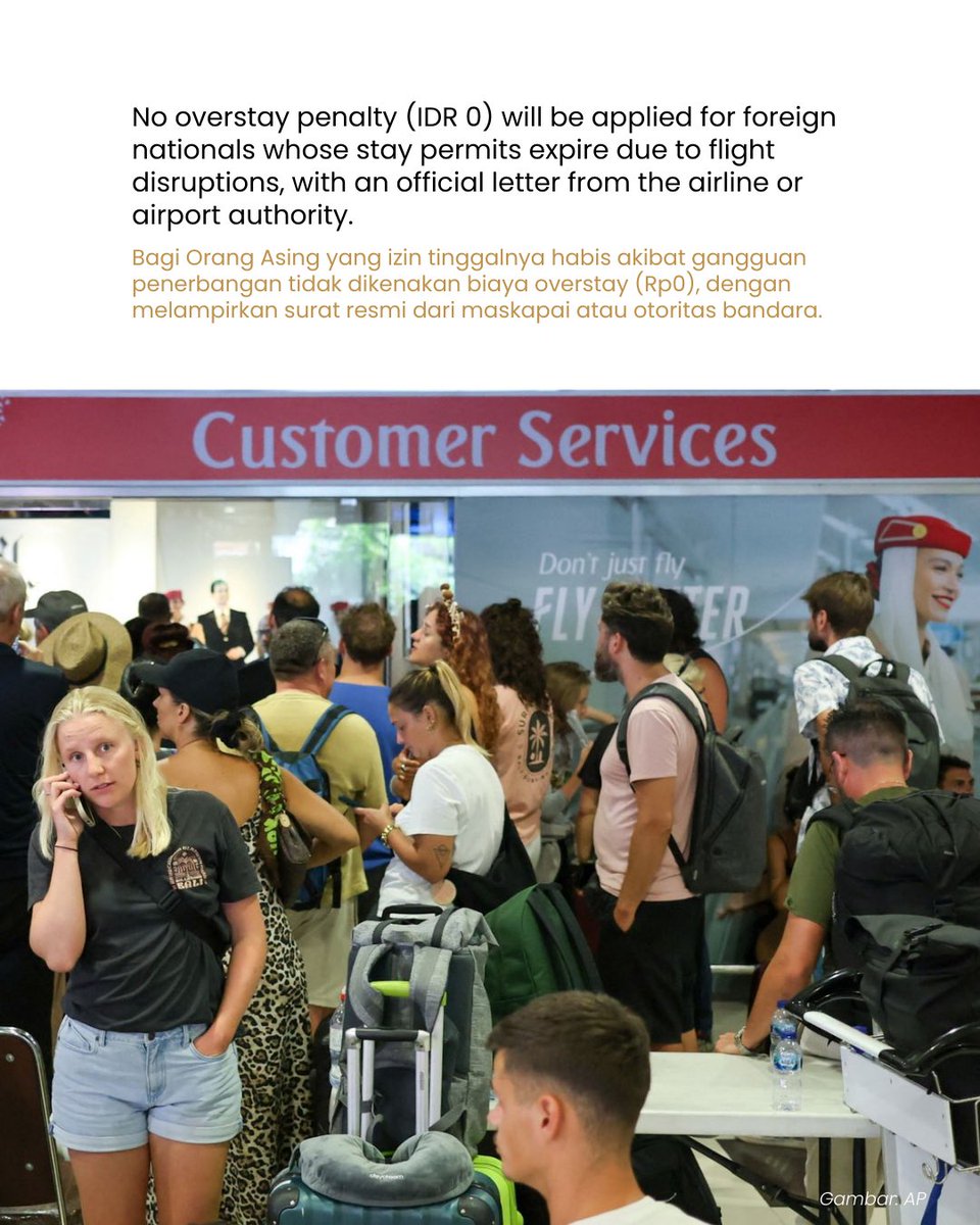 imigrasi_soetta's tweet photo. Unable to depart due to an emergency situation?
Important stay permit information for foreign nationals.
#residencepermit #Immigration #ITKT #foreigner https://t.co/VKVcQmNvES