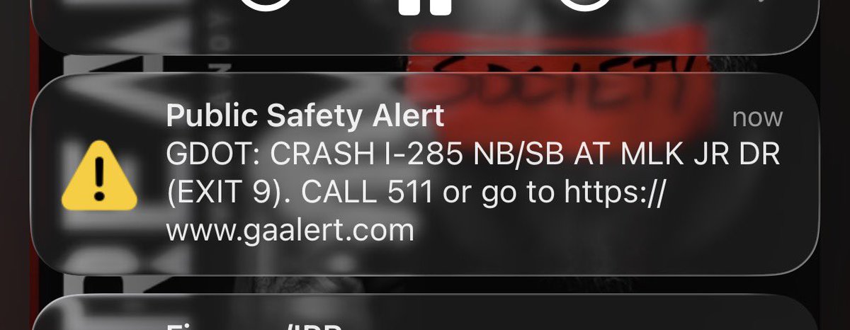 dpassons76's tweet photo. Dear God do not broadcast every ATL accident to my phone

@GADeptofTrans @511Georgia @ATL_SCOOP @GAFollowers https://t.co/BKrjf13o2w