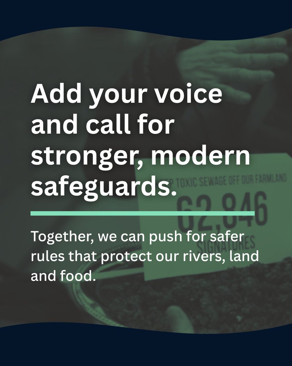👉 YOUR VOICE MATTERS: Help end the toxic sewage sludge scandal!

💩 Toxic #SewageSludge is STILL spread on farmland in England under outdated rules.

The risks have been known for years. Solutions exist. Now the Government must decide whether to strengthen the rules… 🧵1/2