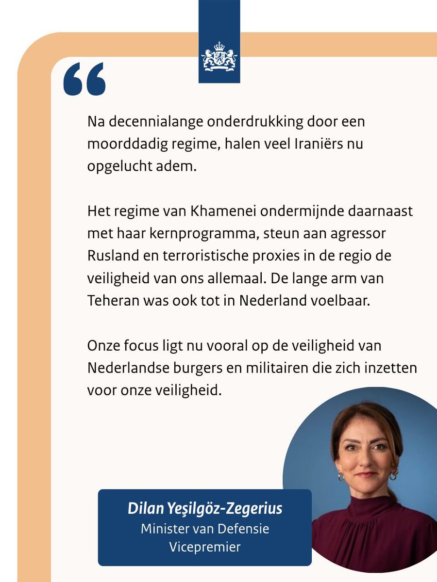 Dilan Yeşilgöz-Zegerius tweet media