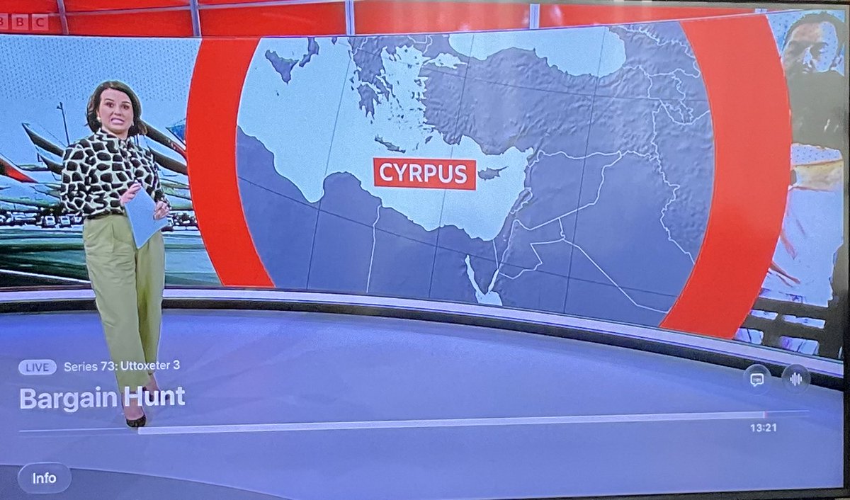PadreGrant's tweet photo. @BBCNews You need to spell Cyprus correctly. https://t.co/JAhAuXD22n