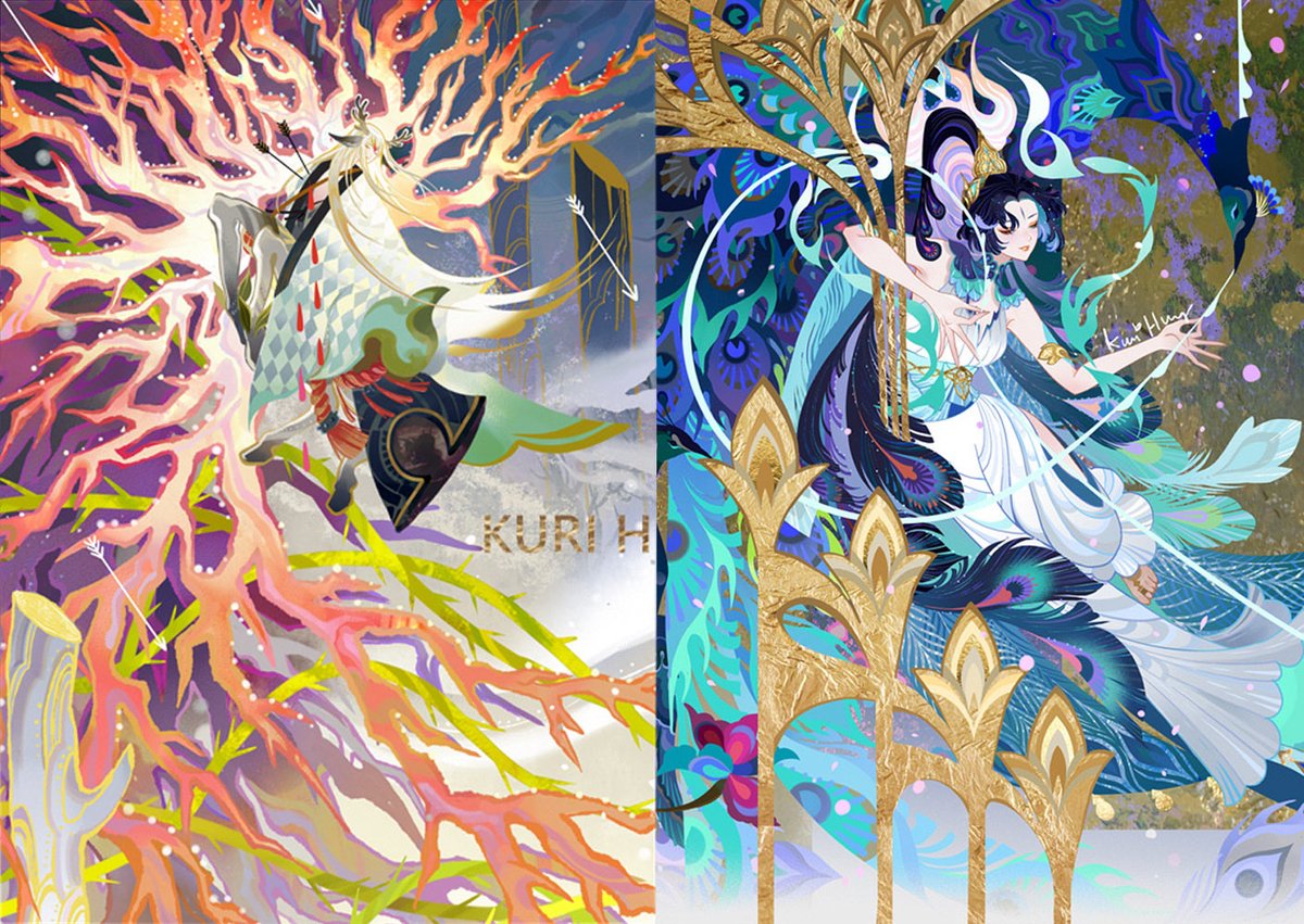 kuri_huang's tweet photo. 2020→2023♥︎Onmyoji:the card game-A game that witnessed my growth.
It’s a pity that the game has shut down, but I truly enjoyed working on this project. They gave me so much creative freedom to express my vision. https://t.co/ql1DSdL6tu