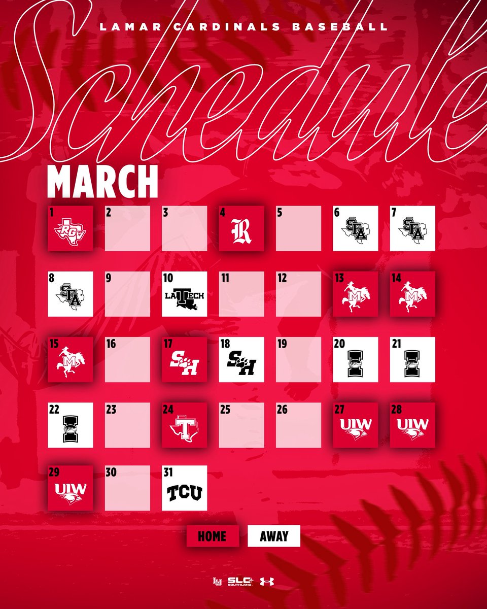 Lamar_Baseball's tweet image. Wanted to remind you of our March plans.

#MoBetta | #PeckEmCards