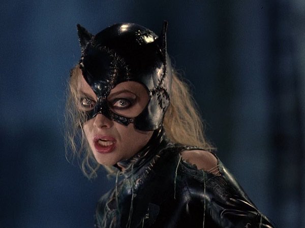 Michelle Pfeiffer as Selina Kyle in Batman Returns, 1992.