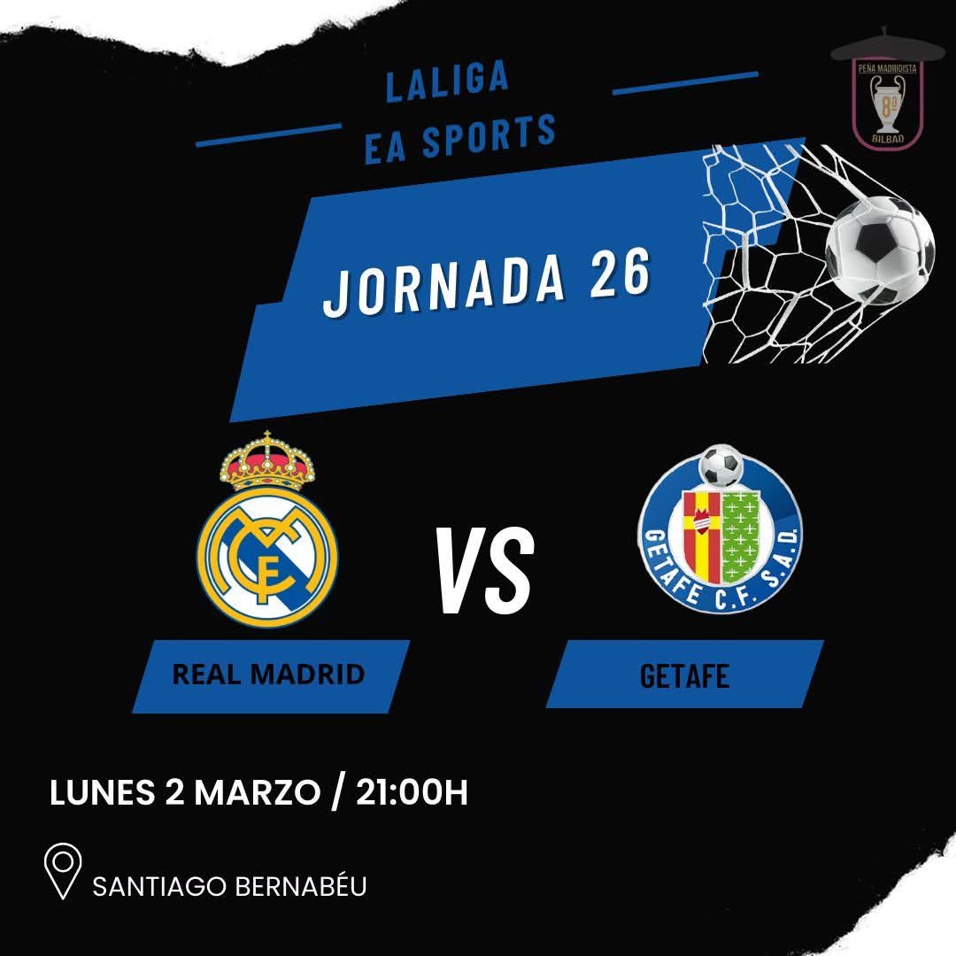 Hoy Jugamos !! Real Madrid C.F. Getafe C.F.
HALA MADRID SIEMPRE!!!