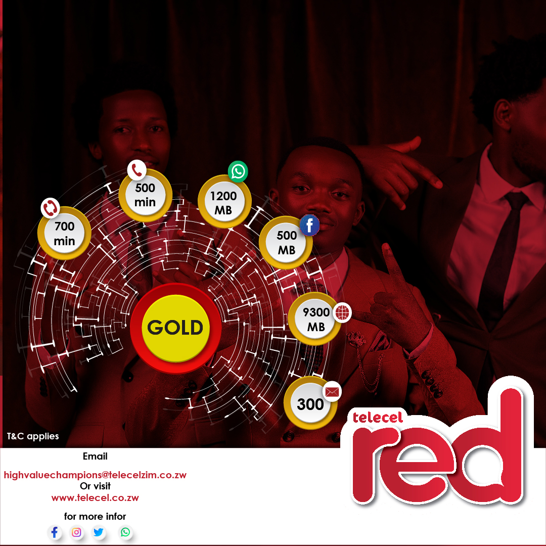 Telecel_Zim's tweet photo. Experience the ease of Telecel Red packages, designed for both individuals and businesses. For more information, visit your nearest Telecel branch or call us at 0733150150. Terms and conditions apply.
#TelecelRed
#TellSomeone https://t.co/9pEtwhyUDW