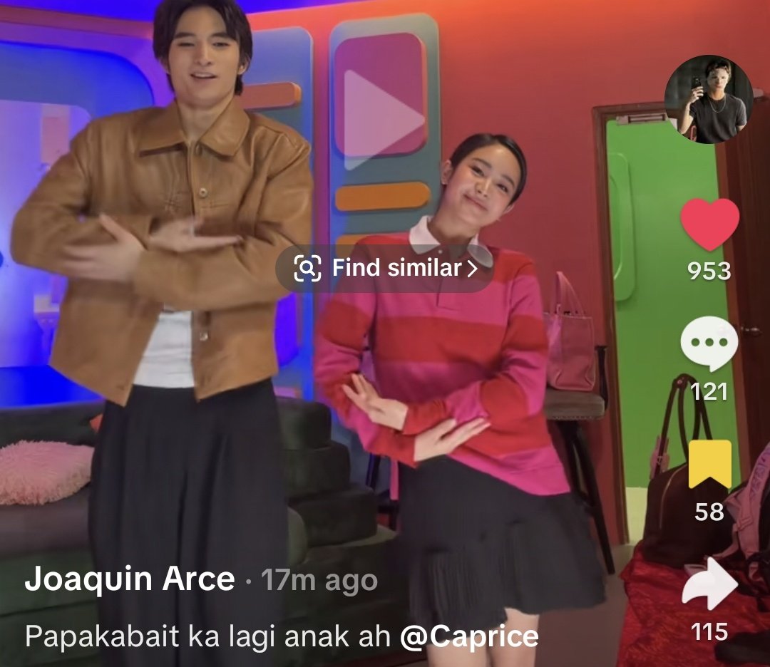 ultjoniean's tweet photo. “Papakabait ka lagi anak ah” - joaquin, our father and daughter duo 😭 

#CapriceCayetano 
#JoaquinArce https://t.co/ZjqYngoHZd