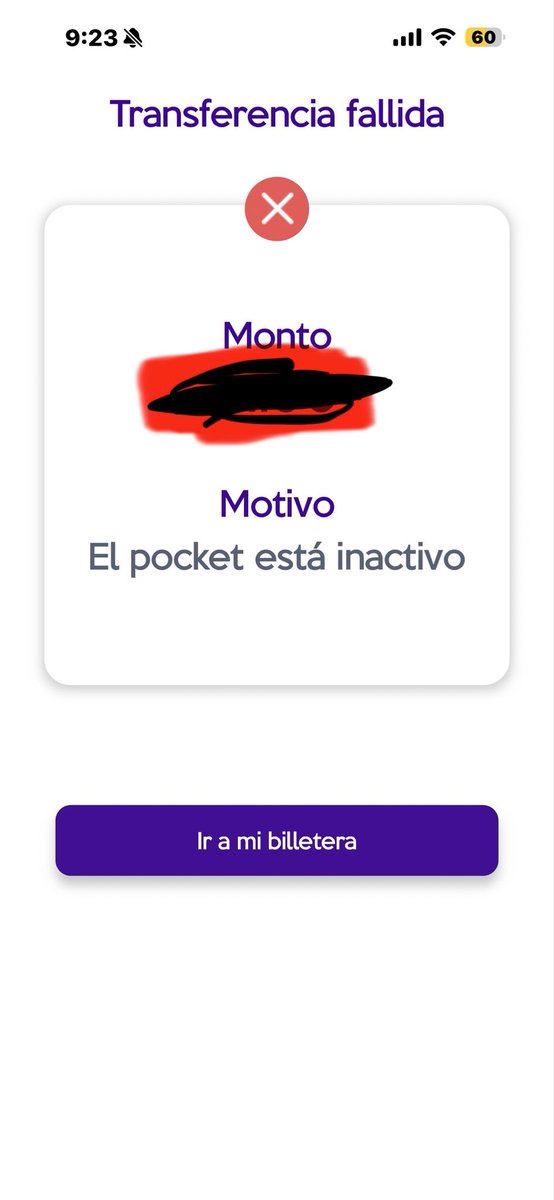 GreenSnoop's tweet photo. @wallytech_  intento pasar y recibir a otro usuario y me dice esto, escribo por wp y nada https://t.co/WQwIMSweJV