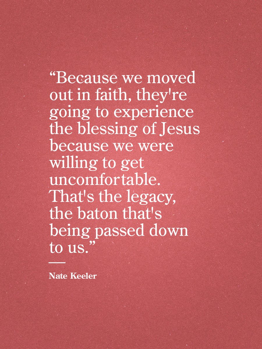 bvbconline's tweet photo. Because we moved out in faith, they're going to experience the blessing of Jesus because we were willing to get uncomfortable. That's the legacy, the baton that's being passed down to us. #passthebaton #church #faith https://t.co/psrkKmQTQm