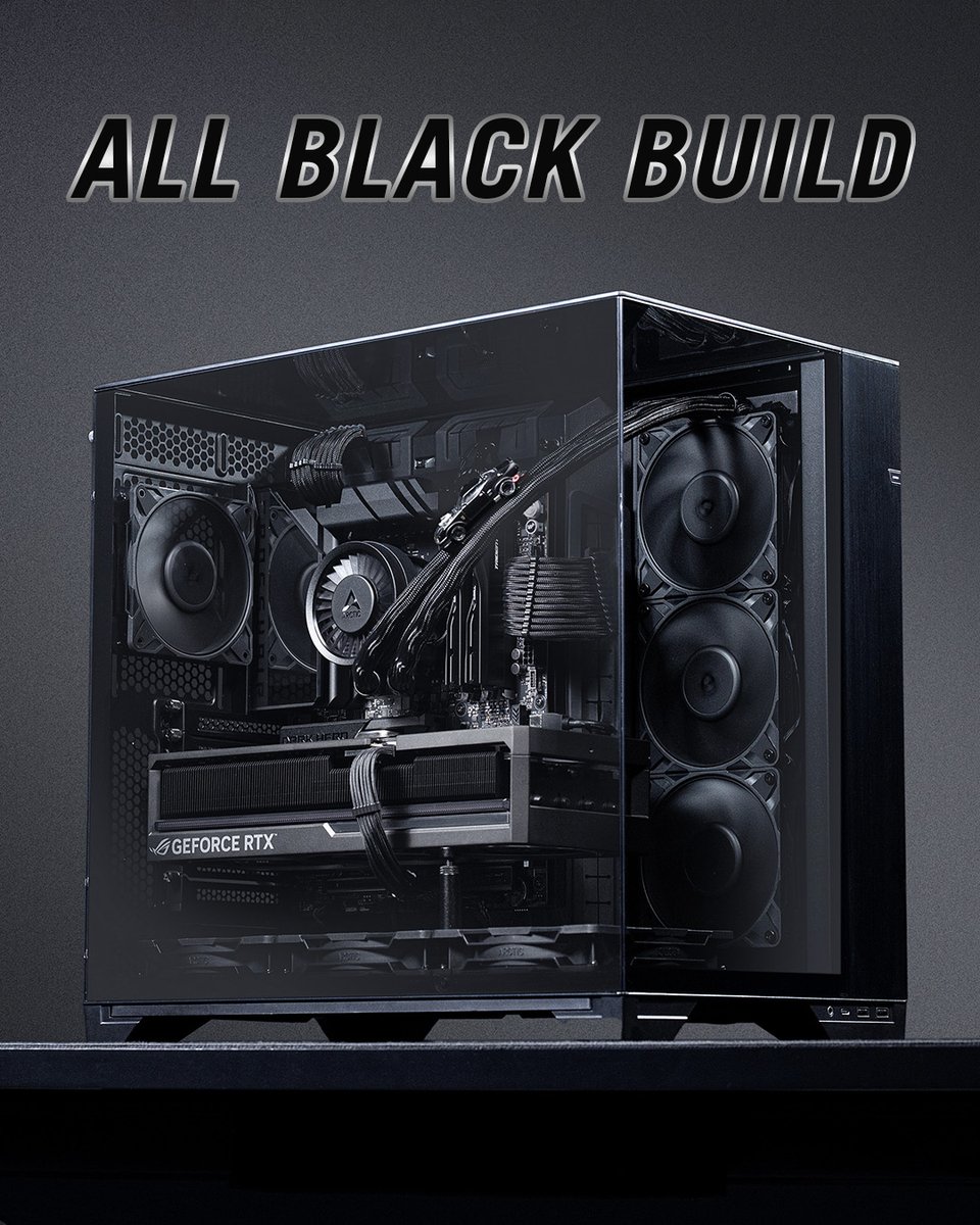 asusrogde's tweet image. Wie gefällt euch dieser komplett schwarze Build von PC Elegance? 🔥🖤

Schreibt mal in die Kommentare, ob ihr Team schlicht und ohne Beleuchtung oder Team bunt und Hauptsache viel #RGB seid! 👇

#PCBuild #GamingPC #SetupGoals #HardwareEnthusiasts #ROG #GamingCommunity
