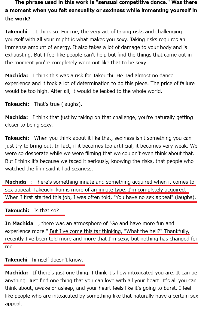 YdkMi69's tweet photo. How straight (or mentally strong) must Machida be to reject THIS guy’s advances for 10 years ?😂
It’s beyond me, really...🤷‍♀️

They were interviewed and did the chemistry game after. Takeuchi wanted to make his point clear here.
The phrase "himself doesn’t know" actually meant https://t.co/AW6KjrDncm