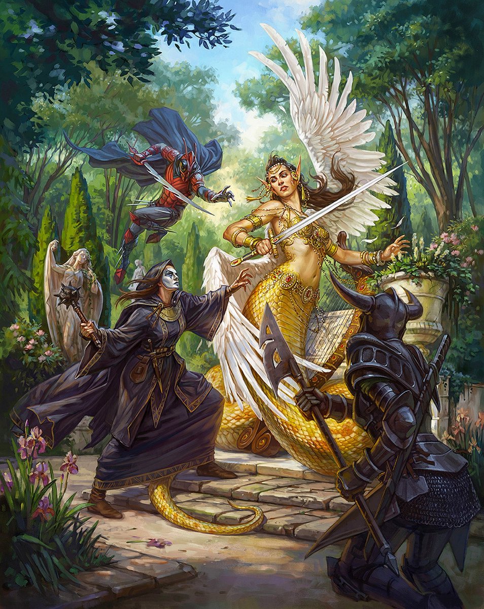 cimerians's tweet image. Agents of Evil art by Ekaterina Burmak (2015)
#Pathfinder #ttrpgs