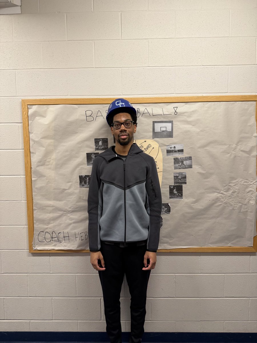 Congratulations Jaden R., the GC Varsity HardHat recipient for February 27th, 2026.  Jaden had a great game for the Spartans, having a 100% field goal percentage and giving great effort on defense.  #gcpride #bleedblue