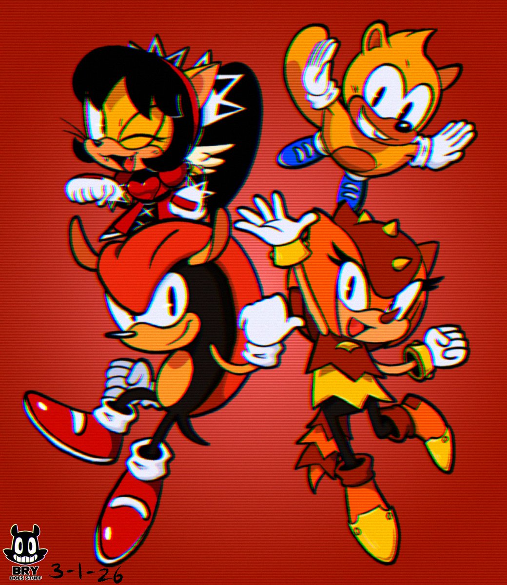 Team Encore! 
Based on an idea by <a href="/WickRbn/">Wick꩜</a>
#SonicTheHedgehog #sonicfanart #STAYMIGHTY