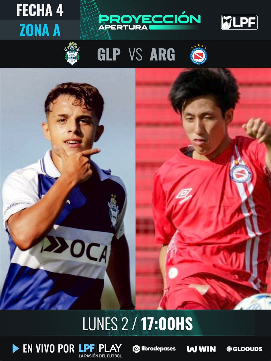 LPFPlay's tweet image. Mirá la #Fecha4 del #TorneoProyección Apertura 🏆por @LPFPlay 

🏟️ @gimnasiaoficial 🆚 @AAAJoficial 

📲 @LPFPlay 
💻 lpfplay.com - La Pasión del Fútbol