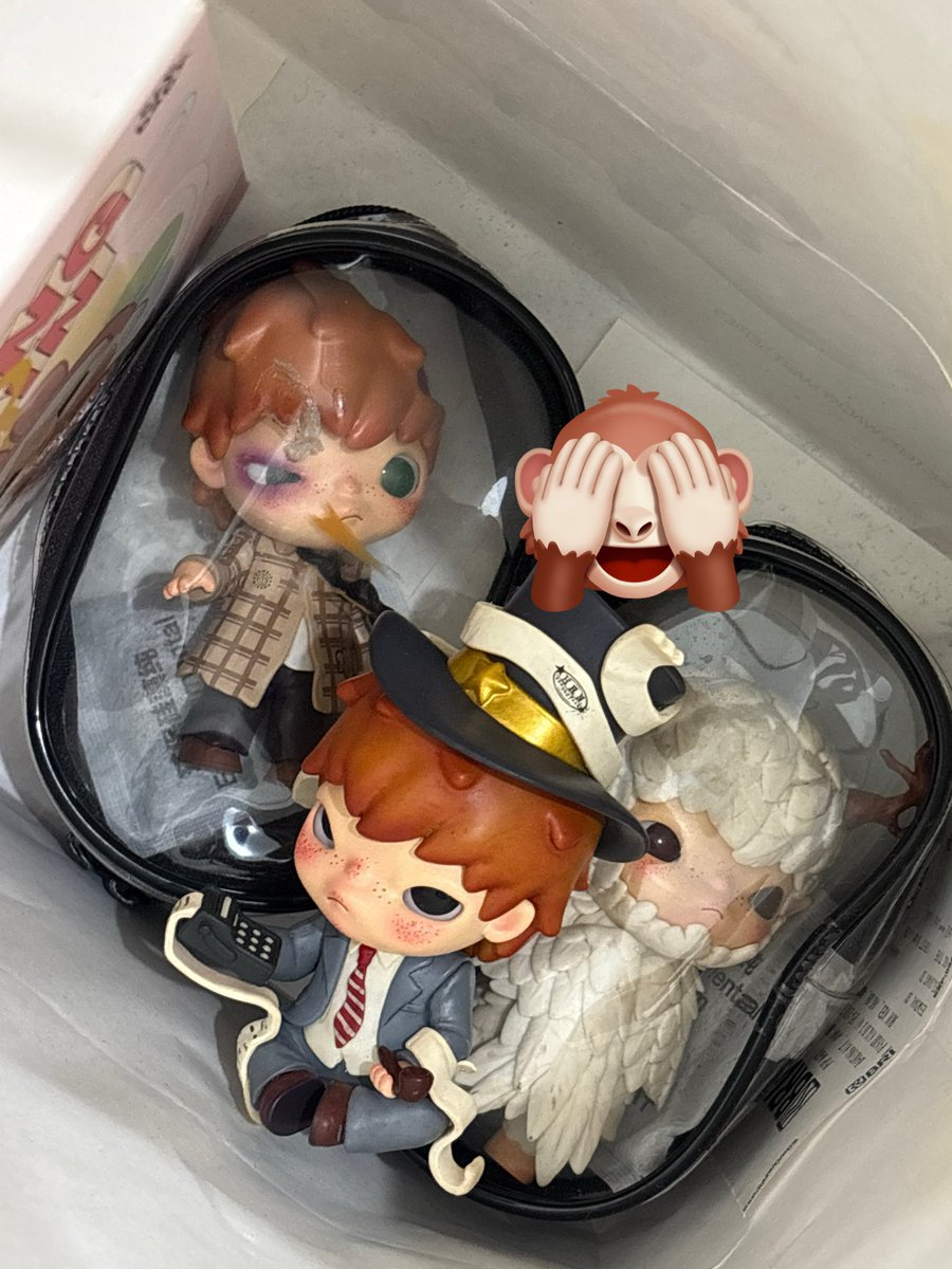 maguleew's tweet photo. Wts hirono unsealed and cry baby 
1. Hirono doctor break monster carnival 
2. Creepy clown halloween series 
3. Zombie halloween series 
4. Hirono birdy shelter series 
5. Hirono mr businessman le petit prince series 
6. Series vinyl face yg coklt
#zonauang #wts #lfb 
Msh ad box https://t.co/aDnOdx2EK1