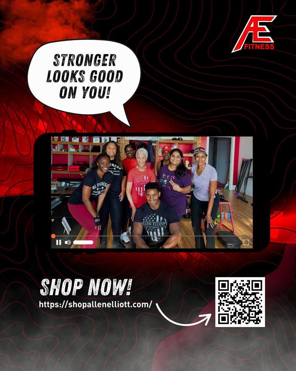 Strength isn’t just how much you lift—it’s how you carry yourself. 💥
 Rep the AE Fitness lifestyle 👉 SHOPALLENELLIOTT.COM
 #AEFitness #ShopAE #StrongerTogether