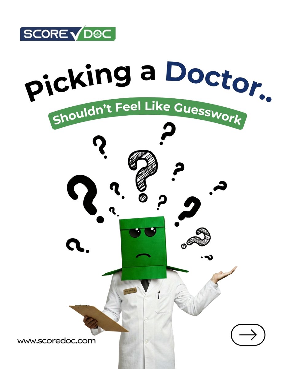 score_doc's tweet photo. Choosing a doctor shouldn’t feel like guessing.

5 stars don’t tell you how patients were treated.
Or how long they waited.
Or if they felt heard.

Go beyond the rating.
See the real experience.

Download ScoreDoc.

#ScoreDoc #HealthcareTrust #DoctorReviews #PatientExperience https://t.co/xIatLgFgh6